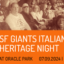SF Giants - Italian Heritage night